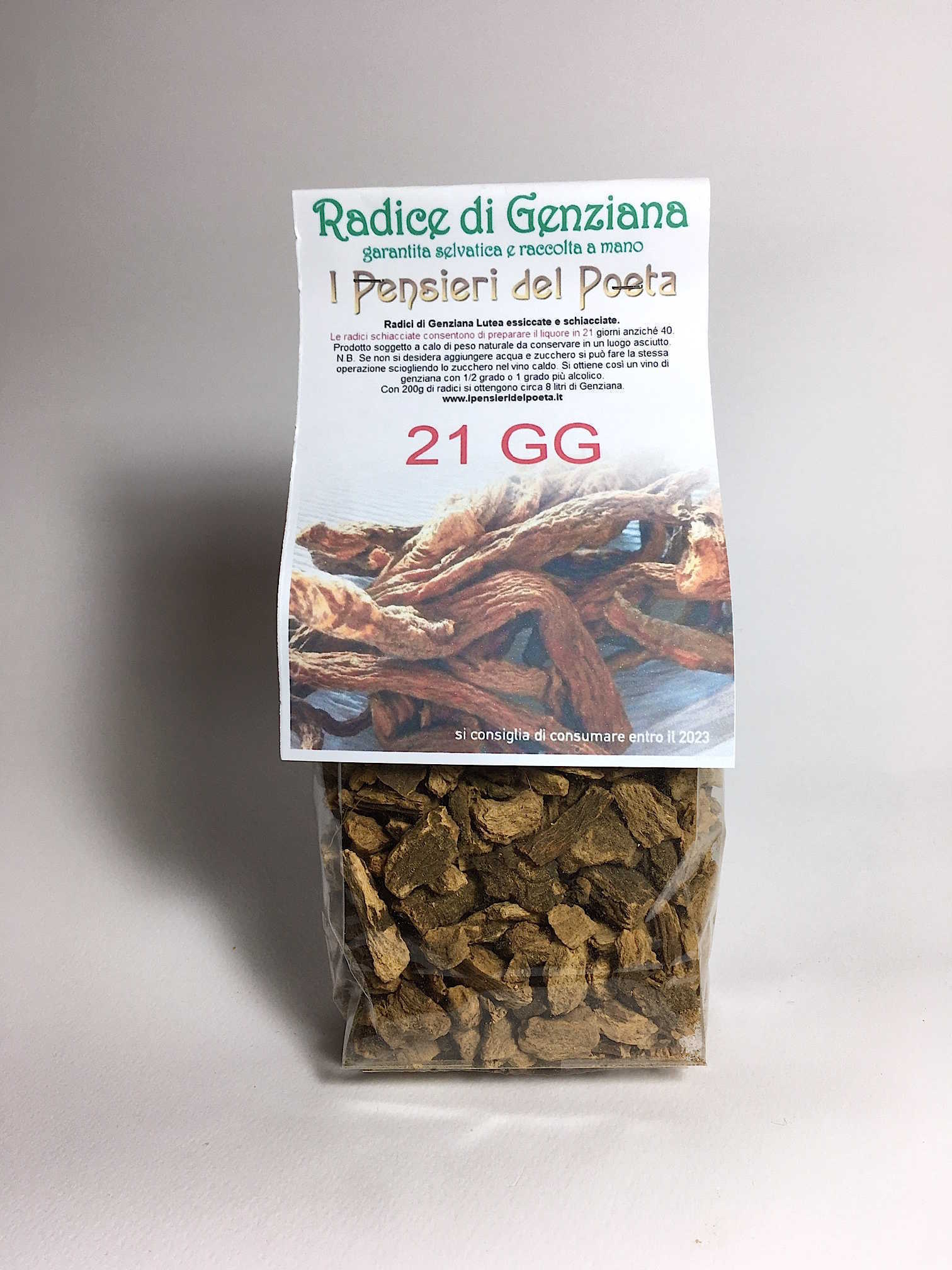 Radici di Genziana Lutea 200gr. Schiacciate