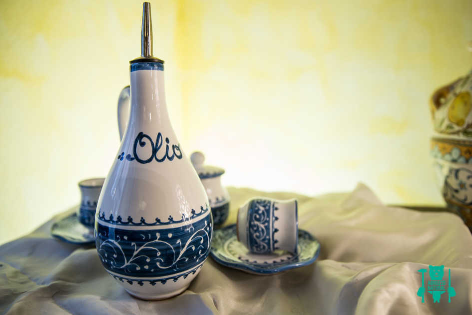Oliera in Ceramica decorata