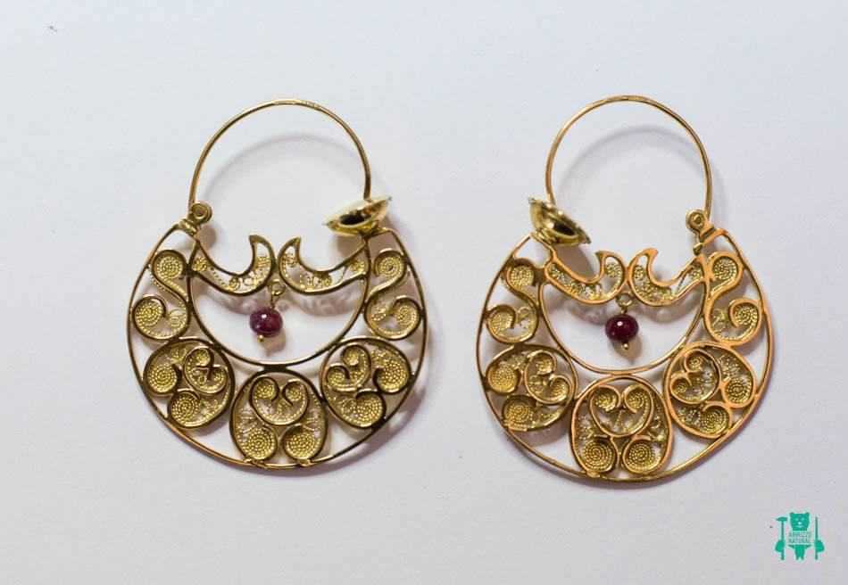I Be, granato gemma sfaccettata 6 X 8 mm orecchini ovale, 925 Argento, con custodia in regalo, 352122/6 X 8